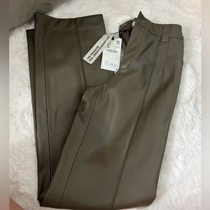 Zara Faux leather pants